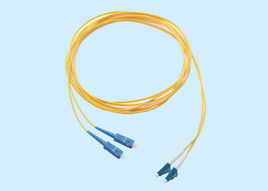 Porcellana Sc a fibra ottica dei connettori del cavo di toppa/duplex singolo modo 1-100 mt di Lc 3 millimetri fornitore