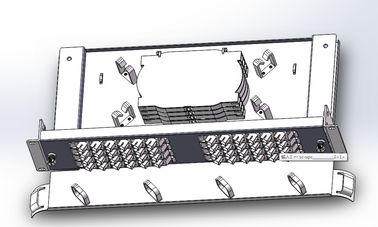 Porcellana Scatola terminale a fibra ottica con gli adattatori dello Sc, scatola di Ftth dei 48 centri di giunzione a fibra ottica fornitore