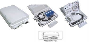 Porcellana Scatola di distribuzione di fibra ottica GFS-24E, 24PCS SC/3X1: 8PLC, 340*250*110mm, parete/palo-ha montato, IP65, sostiene non tagliato fornitore