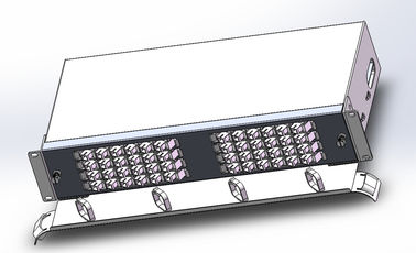 Porcellana Tipo a fibra ottica 19&quot; del cassetto della scatola di termine dei 96 centri Subrack caricato con gli adattatori duplex di LC fornitore