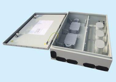 Porcellana Contenitore elettrico montato Palo a fibra ottica di metallo della scatola di distribuzione dei 96 CENTRI fornitore